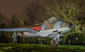 Hawker Hunter F.6A at RAF Cosford Night Shoot - Cody Froggatt