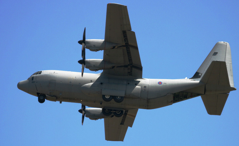 RAF C-130J Herules at RIAT 2005.