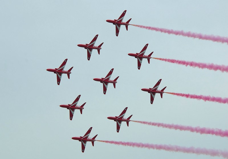 Red Arrows - (photo by Mike Blakesley)
