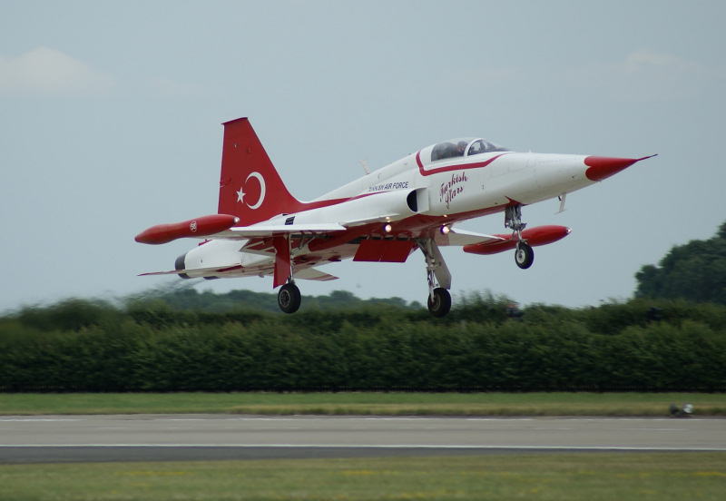 Turkish Stars at RAF Waddington International Air Show Press Day 2010 - photo by Howard Heeley