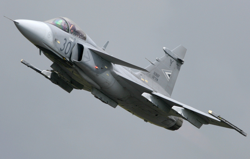 Hungarian JAS39C Gripen - photo by Webmaster.