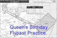 Queens Birthday Flypast 2016.