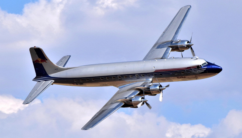 Flying Bulls DC-6 - photo by John Bilcliffe