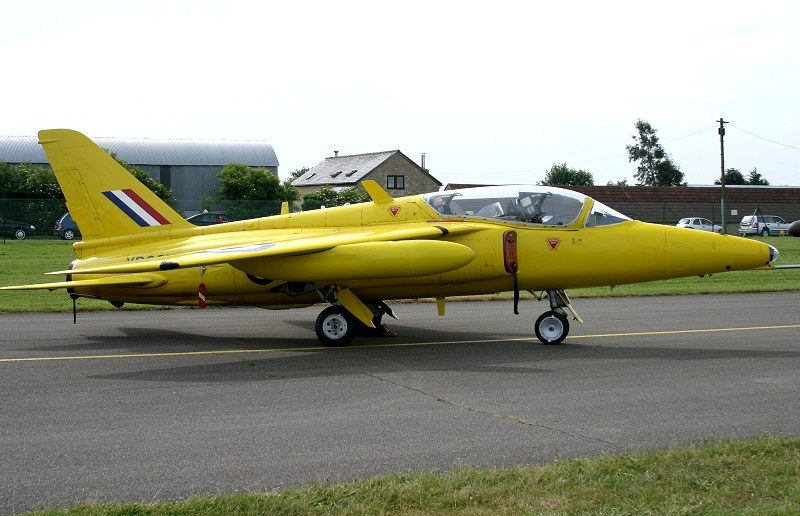 Gnat T.1 (XR991 (originally XS102
)/G-MOUR) at Kemble in 2005  - photo by webmaster