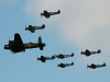 Battle of Britain Memorial Flight (BBMF) Fighters and Lancaster at Duxford in May 2007 - pic by Caz Caswell