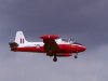 Jet Provost T.5 arriving over the station - pic by Dean Alexander