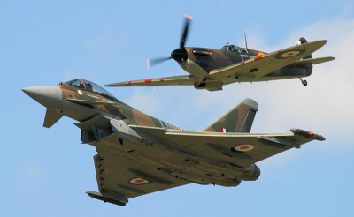 RAF Typhoon & Spitfire.