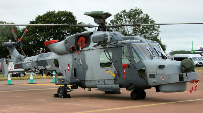 Royal Navy Wildcat helicopter.
